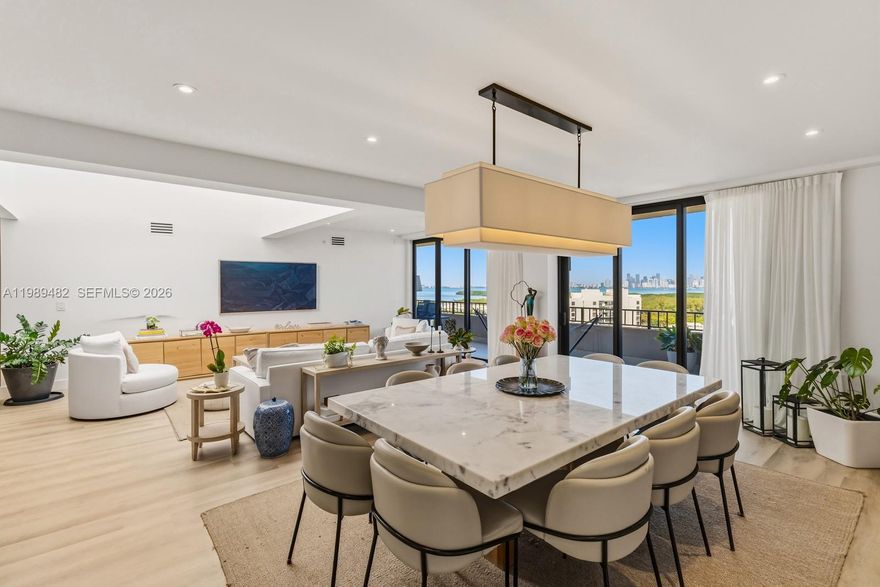 Fully remodeled 4BD/3.5BA residence located in Key Colony, offering the feel of a single-family home with the convenience of condo living.

Spacious layout ideal for family living and entertaining. Oversized chef’s kitchen featuring double ovens, two refrigerators, and two dishwashers.

Penthouse level on the 12th floor with breathtaking, unobstructed Miami skyline views.

New impact windows throughout. Includes 3 assigned parking spaces conveniently located near the elevator.

Enjoy resort-style amenities including direct beach access, pools, tennis courts, fitness center, and 24-hour security.