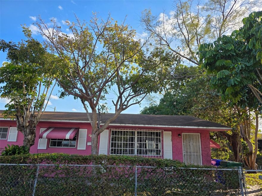 Discover this charming 3-bedroom, 2-bathroom home located on a desirable corner lot in the vibrant City of Miami. Situated in a no-flood zone, this property offers peace of mind and great potential. The spacious yard is adorned with beautiful palm trees, creating a true South Florida feel.
Enjoy added protection and style with Bahama shutters on the front and side windows and shutter panels for the backyard windows. The home also features central air and heat, providing year-round comfort.
This property presents a fantastic opportunity for buyers to customize and upgrade to their taste. Whether you’re a first-time homeowner or an investor, this is a solid canvas with great curb appeal and endless potential.
Don’t miss out – bring your best and final offers!