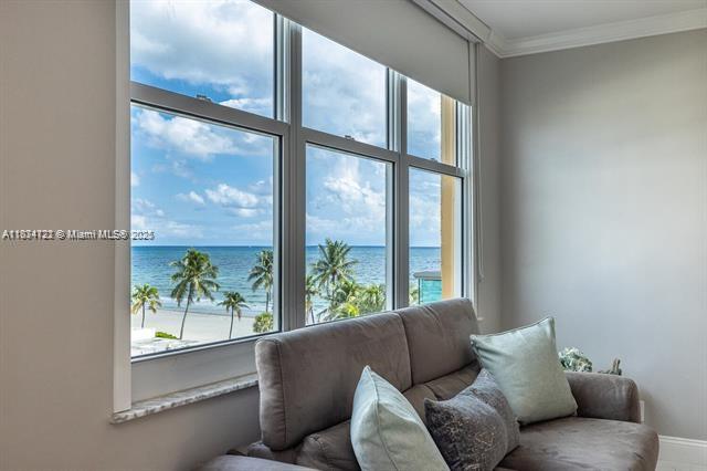 Available September 1 2025. Gorgeous, fully upgraded condo. The largest studio in the building. OCEAN VIEW. No balcony. The unit is fully renovated and completed with Good shape FURNITURE. Comfortable Queen size bed with adjustable base, sofa can be converted in a bed , high end updated bathroom and appliances. Wave Condominium - is 24h secured oceanfront building with full amenities: heated pool, jacuzzi, GYM, billiard room, attended beach service, 24h valet, café and store. Close to Fort Lauderdale airport, Popular Boardwalk, shopping Malls. Condo is Available for Short Term Rent for $3600/month or annual at $3200 starting September 2025. No pets.
