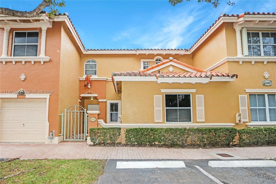Beautiful and well-maintained 3-bedroom, 3-bathroom townhouse located in the highly desirable community of Villa Vizcaya in Miami Lakes. This spacious unit offers a functional and comfortable layout featuring living and dining areas with great natural light. The first floor includes one full bedroom and one full bathroom, ideal for guests or multi-generational living. Upstairs you’ll find two additional bedrooms and two full bathrooms. Tile flooring throughout the entire home for easy maintenance. Washer and dryer conveniently located inside the unit. Enjoy a private fenced backyard with storage space, perfect for outdoor relaxation.

The community offers 24/7 security patrol, pool, playground, and fitness area. Excellent location with quick access to Palmetto Expressway, Turnpike, and I-75. Close to shopping centers, restaurants, parks, and top-rated schools. HOA allows a maximum of 2 vehicles (strictly enforced). Call listing agent for additional information.