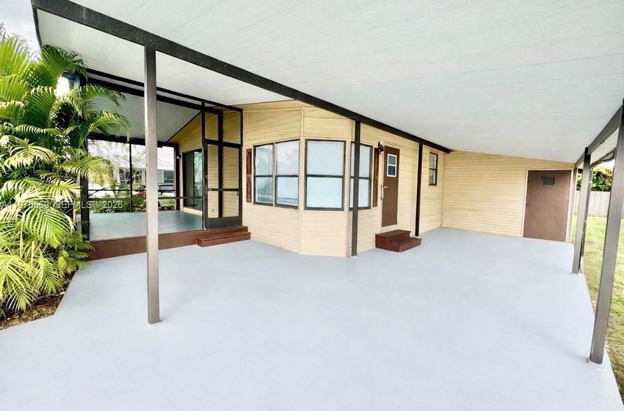 Beautifully renovated double-wide mobile home located in a desirable 55+ community! This spacious home features updated flooring, a bright open living area, and a refreshed kitchen with modern cabinetry and countertops. The layout offers generous living space, large closets, and well-maintained bathrooms.

Enjoy the covered carport and oversized covered porch, perfect for relaxing or entertaining year-round. The home sits on a well-kept lot within a gated community offering resort-style amenities including a pool, clubhouse, and scenic lake views.

Land lease is $1,200/month. Community requires one resident to be 55+ and the youngest occupant to be at least 45 years old.

Move-in ready and easy to show—make this charming home yours today!