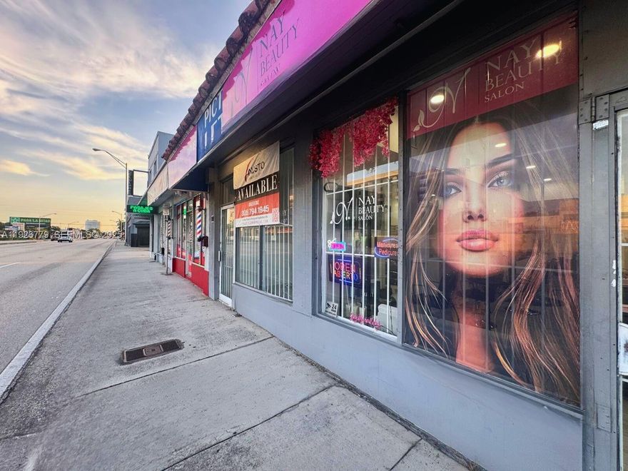 Introducing a highly visible commercial space located directly on NW 27th Avenue, one of Miami’s busiest and most dynamic corridors. This property offers strong street presence, excellent signage exposure, and consistent vehicle and pedestrian traffic — ideal for retail, beauty, medical, professional services, or showroom use.

The interior features clean, updated finishes, bright LED lighting, tile flooring throughout, and a flexible open layout that can be tailored to a variety of business concepts. The space also includes a private restroom, rear access, and secured entry, making it functional for both customers and staff.

The exterior presents a well-maintained façade with prominent storefront windows, allowing for maximum branding visibility. Nearby businesses include salons, barber shops, restaurants, professional offices, and neighborhood retail, benefiting from strong community demand and dense surrounding residential population.

With unbeatable exposure and a strategic central Miami location, 410 NW 27 Ave offers exceptional convenience, visibility, and growth potential for the right operator.