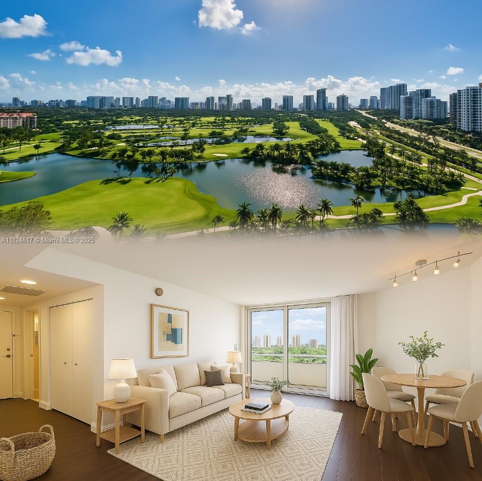 Rental Property at 19501 W Country Club Dr 2001, Aventura, Miami-Dade County, Florida - Bedrooms: 1 
Bathrooms: 1  - $2,400 MO.