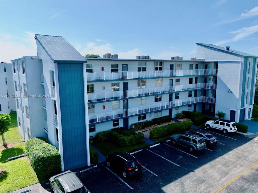 Welcome to this spacious and inviting 2-bedroom, 2-bathroom condo offering 1,000 sqft of comfort, natural light, and a highly functional layout—perfect for those seeking a peaceful lifestyle in a well-maintained 55+ community. Located on the third floor with elevator access, this home features a bright living and dining area that flows seamlessly to your private balcony—ideal for enjoying relaxing afternoons and Florida’s beautiful breeze. The kitchen is practical and well-designed, connecting easily with the social areas of the home. The master bedroom offers generous space, a private en-suite bathroom, and great closet capacity. The second bedroom is perfect for guests, a hobby room, or a home office. Both bathrooms are well-distributed to provide everyday convenience. Many amenities