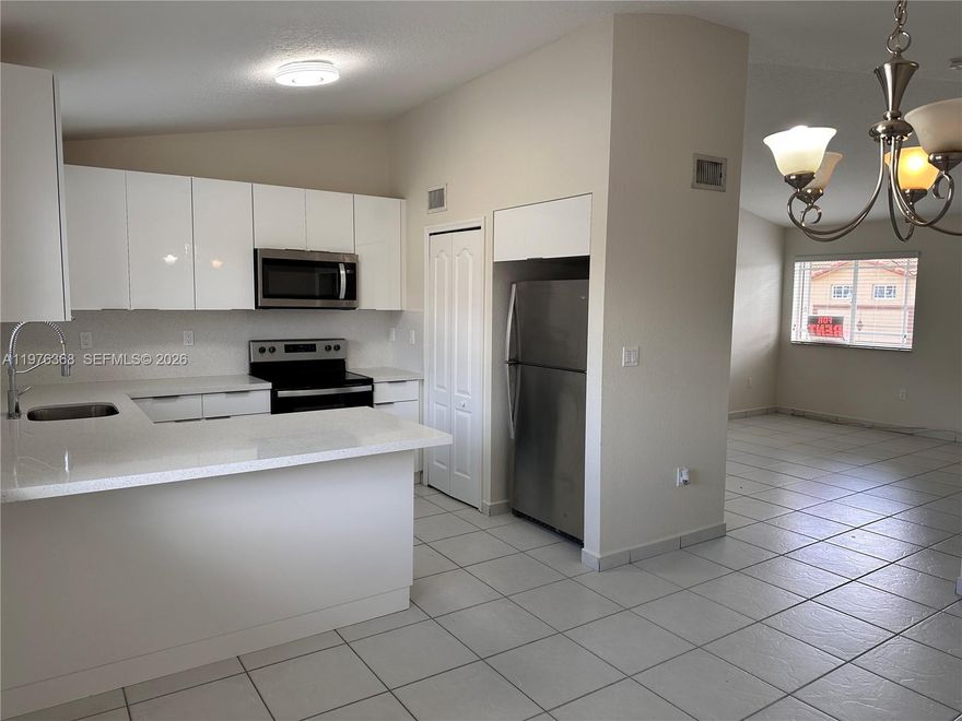 Rent-ready 3-bedroom, 2-bathroom condo located in the heart of Hialeah! This well-maintained unit features a beautifully updated kitchen with stainless steel appliances, tile flooring throughout, and a functional layout with spacious bedrooms and plenty of natural light. Enjoy the convenience of an in-unit washer and dryer, making everyday living easy and efficient. The unit also offers a private outdoor patio area—perfect for relaxing or enjoying your morning coffee. Conveniently located near shopping, dining, schools, and major highways, providing quick access to everything you need. Don’t miss this opportunity to rent a comfortable and updated condo in a great location. Schedule your showing today!