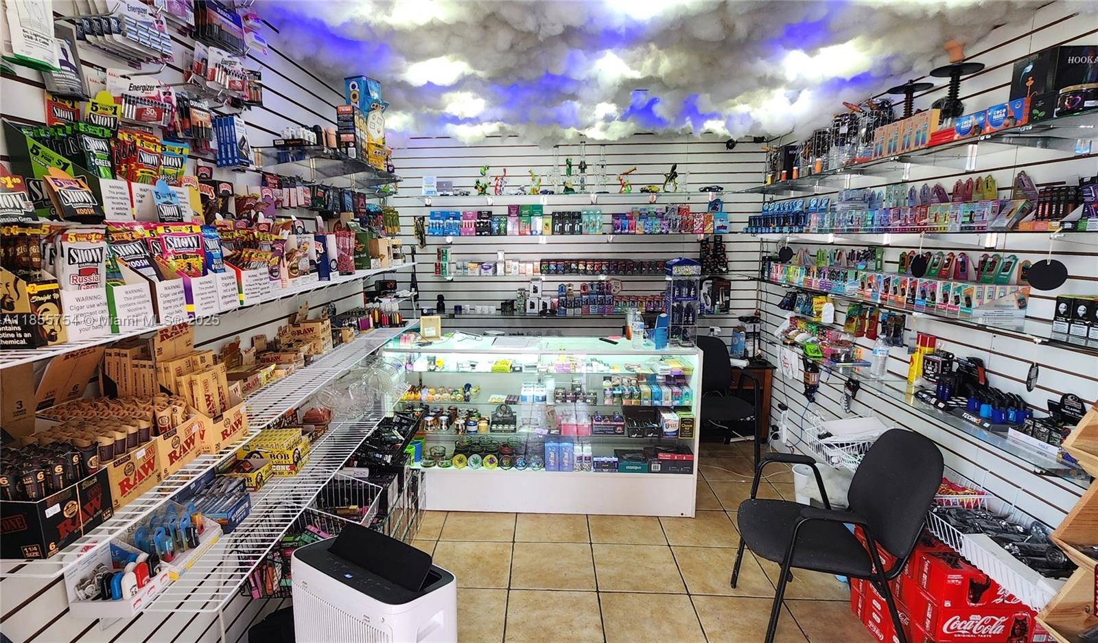 Small smoke shop located in an antique condo-hotel close to the Ocean and huge shopping plazas with a loyal customer base and strong daily sales. The sale of the business includes: all inventory and fixtures — everything you need to continue operations from day one. Low rent with a long-term lease available. Can be managed remotely. Do not walk in and disturb occupants. Please call the agent for more details!