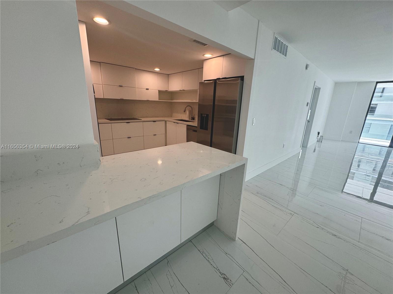 Beautiful renovated apartment 2 bed/2 baths with open kitchen, very modern. Large primary suite with walk-in closet. Brand New glass enclosed balconies is now accessible with brand new sliding door with breathtaking, wide ocean view. The building is now undergoing major renovations. The Balmoral is located in the heart of Bal Harbour directly across from the Bal Harbour shops walking distance to Harding Ave & houses of worship. Enjoy 5 stars amenities such as 24hr security, valet parking, bellman service, fully equipped gym, beach attendant & full service, tennis courts & pool are under construction. During renovations Balmoral secured access for the pool at the Sea View Hotel. The RESTAURANT is planed to reopen in November. Best location, great life style. Yearly lease only. Easy to Show.