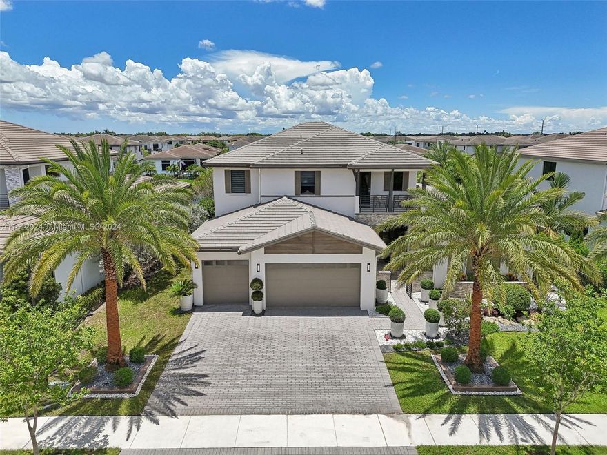 Unbelievable upgraded home in Cascata. This 2-story beauty offers 5 bed, 4.5 baths, a wide-open concept with incredible custom touches. Enjoy interior wood details, exceptional light fixtures, top-of-the-line Jenn-Air appliances, the Galley sink system, a 48-inch gas range, warming drawer, coffee bar, custom island with waterfall edge, and extended cabinetry with 2 window seats. Equipped with a Sonos speaker system, multiple camera surveillance, and solid wood interior doors. The yard features over $150k in mature landscaping, an outdoor shower, a massive 16x35 pebble tech pool with salt system, champagne spa, swim-up barstools, fire features, lighting, and outdoor kitchen, plus a mosquito mister for year-round outdoor enjoyment. Come experience the epitome of luxury living!