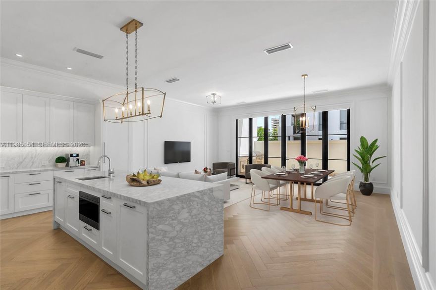 Experience exclusive and luxurious living in the heart of Coral Gables at Biltmore Row. This 3-story townhome
boasts 4 beds, 4.5 baths, a 4-car garage, 3 balconies and an elevator! Featuring top-of-the-line finishes, including
impact windows and doors, Subzero/Wolf/Asko appliances, European white oak wood floors, custom closets,
marble countertops and window treatments throughout. Enjoy an outdoor summer kitchen, perfect for year-round
entertaining. Biltmore Row's boutique concept offers contemporary design while preserving Coral Gables's historic
charm. Nestled in one of Miami's most coveted neighborhoods, residents will enjoy top-rated schools, hospitals,
and the finest shopping and dining options, all within close proximity.