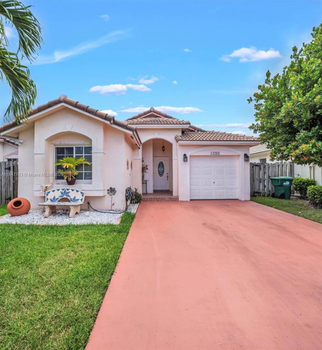 Come see this beautiful home located in the secure, gated community of Brightons Meadow, nestled in the highly desirable Country Walk area. This 3-bedroom, 2-bathroom home features a fenced yard, vaulted ceilings, hurricane shutters, and tile flooring throughout. The spacious master suite includes dual sinks, a walk-in closet, a separate shower, and a Roman tub. The interior has been recently painted, and there is a 1-car garage for your convenience. Enjoy an unbeatable location just 5–7 minutes from supermarkets, banks, the U.S. Post Office, Walmart, a variety of stores, and great restaurants. SMALL PET ALLOWED. Easy to show!