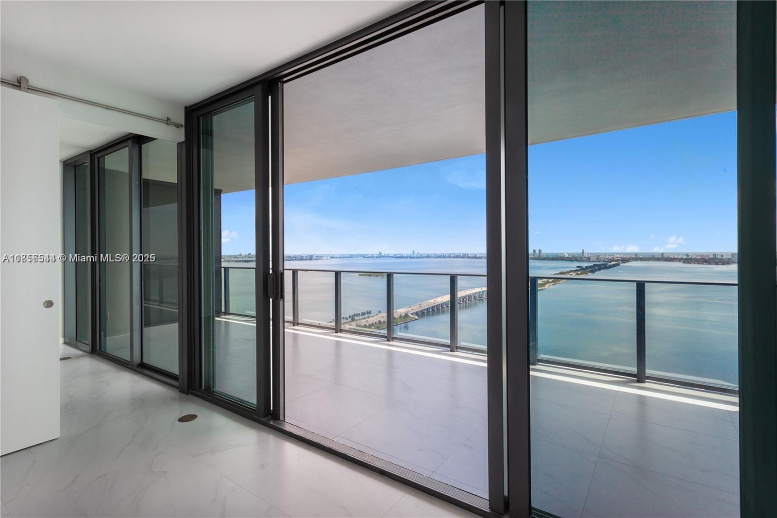 3 Bedrooms Direct waterfront Unobstructed and Private - Direct Water Views, 3 Bed 3.5 Bath + Den in the newly
built ONE PARAISO. Finished with high quality flooring and finishes. Private Elevator with direct access to your unit, Live in the heart of Miami, close to new entertainment areas of Winwood, Design District, yet easy access to Brickell Financial District, Miami Beaches and all major highways. Newly constructed highly luxurious building on Biscayne Blvd, with 2 private pools exclusive for the residents of the tower, Marina and private Boat access, 2 Tennis Courts, Gym, Spa, Movie theater, Wine room and much more to mention