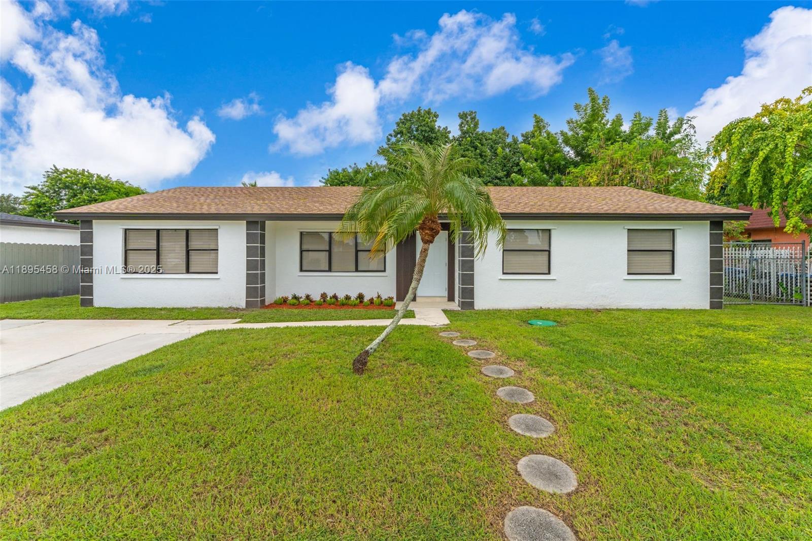 Single- Family Home- 4 Beds/2 baths. New Roof. This Beautiful home features a huge patio perfect for entertaining,plus matte Mango tree for you to enjoy. Property is under camera surveillance and has Alarm. For more information, contact the listing Agent.