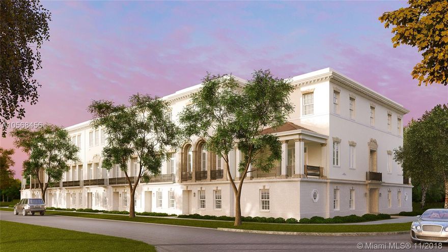 BEATRICE ROW IS THE IDEAL LUXURY HOME LOCATED IN THE RESIDENTIAL CORRIDOR OF CORAL GABLES WITH MAGNIFICENT LIVING SPACES, WALKING DISTANCE TO MIRACLE MILE, AND REFINED ARCHITECTURAL DETAILS AND FINISHES. BEATRICE ROW HAS A TIMELESS FAÇADE COMPRISED OF NINE INDIVIDUAL TOWNHOMES EACH BOOSTING 4 BEDROOMS 4.5 BATHROOMS, MULTIPLE CAR GARAGE, THREE LEVELS WITH ELEVATOR, AND LARGE TERRACE WITH SUN KITCHEN.