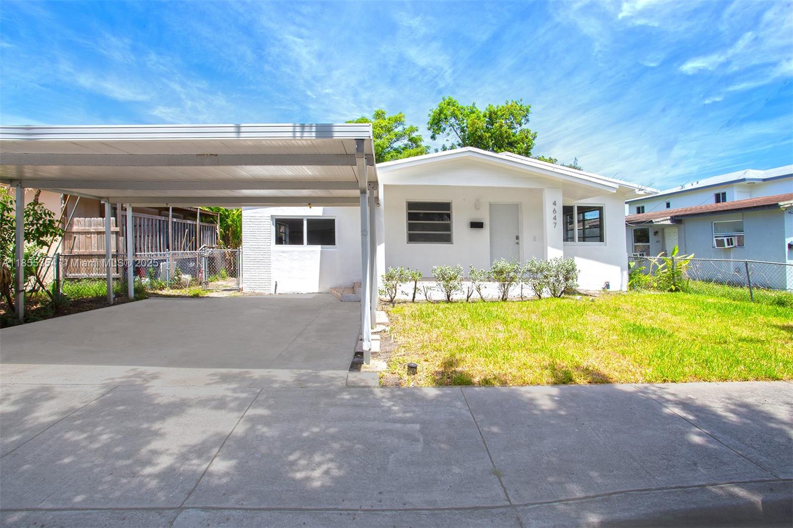 Discover the charm and versatility of this bright, open-concept duplex where modern style meets comfort. The spacious living, dining, and kitchen areas flow seamlessly, creating an inviting space for everyday living or entertaining. The main house features three bedrooms and two bathrooms with an open layout, plus a separate one-bedroom, one-bathroom unit with access to the backyard—perfect for guests or rental income. Enjoy the porch-style patio, ideal for morning coffee or sunset chats. Located just 8 minutes from Miami International Airport, 12 minutes from the new Inter Miami stadium, minutes from Wynwood’s art and nightlife, and 15 minutes from South Beach. No HOA! A true Miami lifestyle investment with endless potential.