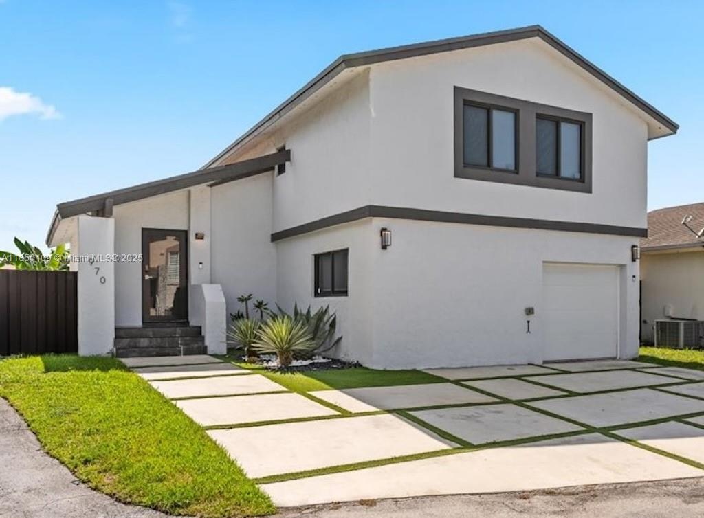 This stunning home is just 5 minutes from 107th Avenue and FL-836, offering a private security entrance and access to a community pool. The main level features an open floor plan with soaring ceilings and a beautiful patio, perfect for entertaining. It offers 4 bedrooms—3 upstairs with 2 bathrooms, plus 1 downstairs with its own bathroom, ideal as a guest room, office, or family room. Excellent location near Dolphin Mall and a variety of shopping and dining options.