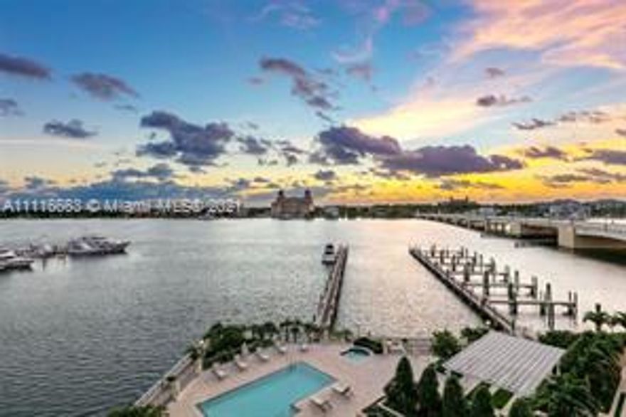 Welcome to Estate Tower Residence 502, an exceptional 4 bed, 4.5 bath residence overlooking breathtaking views of the Intracoastal, Palm Beach, and Atlantic from within West Palm’s prestigious One Watermark Place. Become immersed in the sights of both sea and city from the moment you exit your private elevator foyer into the remarkable 4,475 sq. ft. of open living spaces, including a gourmet kitchen with custom finishes and state-of-the-art appliances, and a stunning 712 sq. ft. private terrace perfect for entertaining. A boutique building of just 48 waterfront residences, the renowned One Watermark Place offers a full-service lifestyle & resort-quality amenities to its residents, including a newly completed full-service marina with 22 slips for vessels ranging from 46-100 ft. in length.