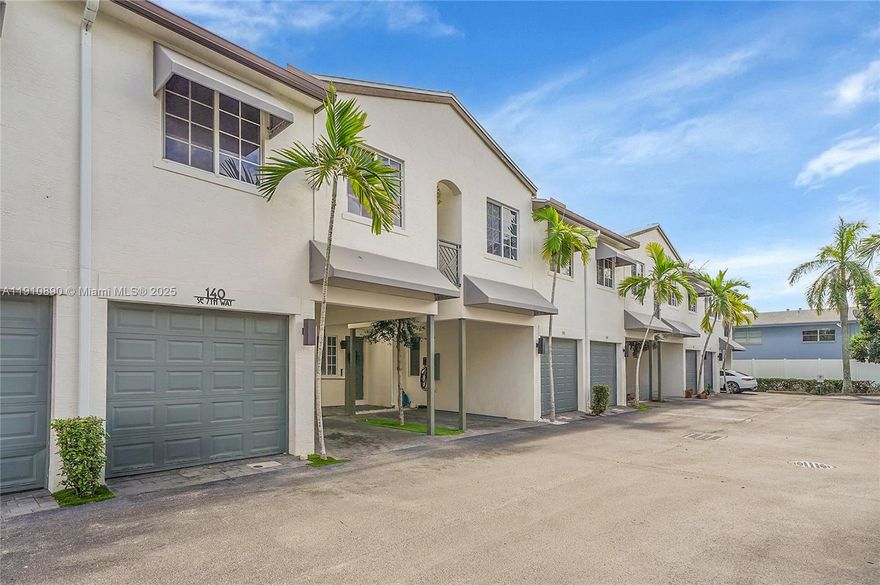 East Pompano Beach Townhome – 3BR/2.5BA – Walk to Beach
Light and bright 3-bedroom, 2.5-bath townhome with soaring 20' ceilings in a gated community just steps from the beach. Features include porcelain tile, high-end laminate flooring, quartz countertops, impact glass, and stainless steel appliances. Enjoy a private fenced backyard, 1-car garage + carport, and access to a resort-style pool. Only 44 homes in this secure 24/7 gated enclave. Convenient to I-95, shopping, and dining.