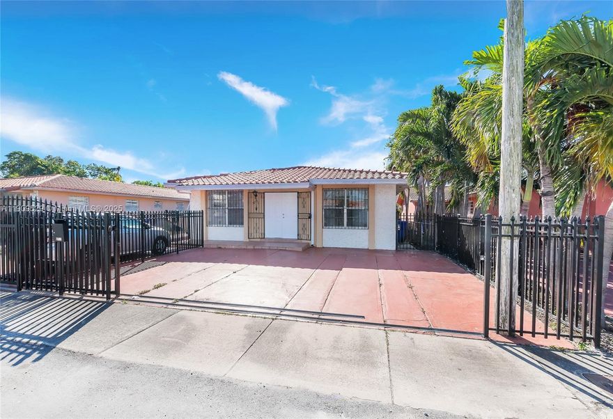 Location location location!!! Spacious 3 bedroom 2 bath front side of a duplex. Terrazzo floors throughout. Boasts formal dinning room, living room, and utility/laundry room. No backyard. Has room for 2 cars in the driveway, plus street parking. Centrally located. Minutes from Coral Gables, Coconut Grove, Little Havana, and more!