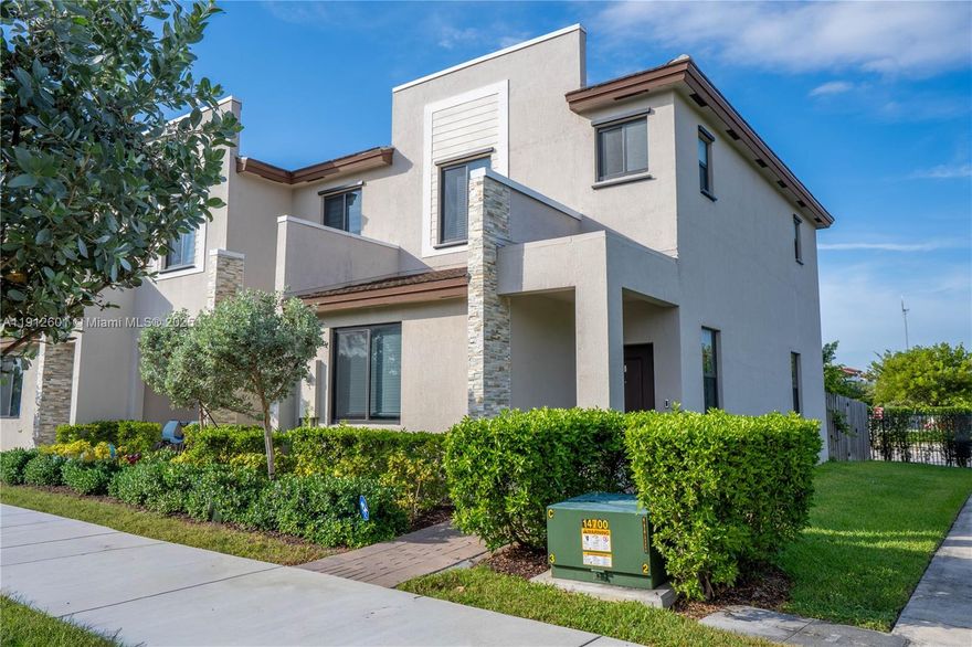 Discover an exceptional opportunity to invest and live in this 2022-built corner townhouse in Miami. The open-concept design, gourmet kitchen with quartz countertops, stainless steel appliances, and private patio make it perfect for entertaining, relaxing, and creating lasting memories. Enjoy resort-style amenities—pool, fitness center, BBQ area, playground—and proximity to top-rated schools, premier healthcare at Jackson North Medical Center, and world-class shopping and dining at Aventura Mall. Ideal for investors or first-time buyers seeking a turnkey home with great rental potential and high return on investment, blending sophistication, comfort, and vibrant Miami living. Don’t miss this rare opportunity to secure your dream home and profitable investment.
