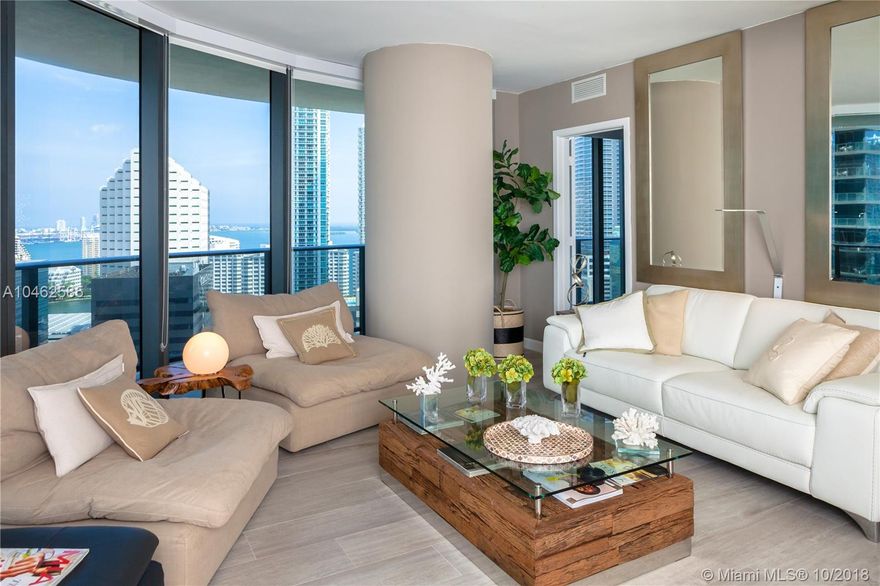 2 BEDROOMS AND 2 BATHROOMS LOCATED IN THE HEART OF BRICKELL, NEAR TO SHOPPING
CENTER, TOP OF THE LINE APPLIANCES, NICE VIEW, WALKING DISTANCE FROM SHOPPING CENTERS AND LOT
OF ENTERTAINMENTS, PLENTY AMENITIES. EASY TO SHOW.