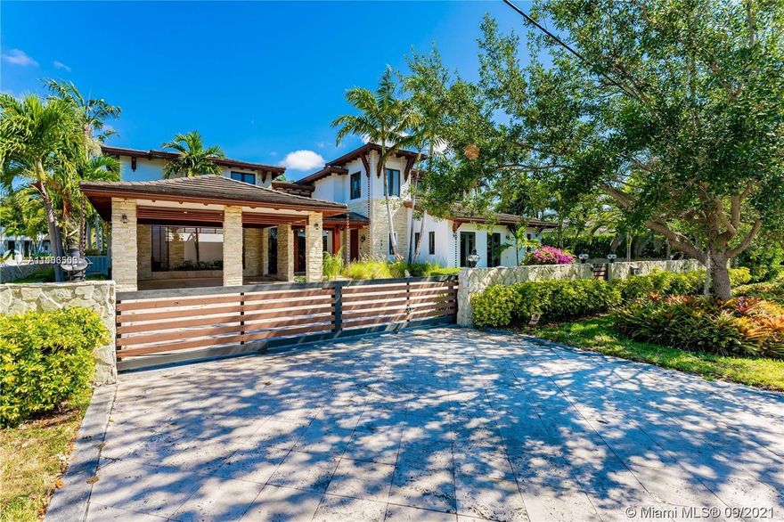 Beautiful, luxury Mediterranean custom built house!! Waterfront showcase 2010 home on prestigious Vilabella Avenue. Wooden dock and a 15,000 lb boat lift engineered to elevate a 30-foot vessel. Large pool and terraces perfect for entertaining. Spacious bedrooms. Marble and wood floors on bedrooms. Master with oversized terrace. Gourmet kitchen with top of the line appliances. Huge terrace with complete kitchen. Built in audio and security system with infra red devices. Wine cellar. Many custom built ins.