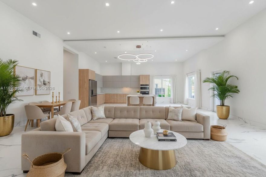 Welcome to this stunning brand-new single-family home. With soaring 12-foot ceilings, this spacious gem offers 5 beautifully appointed bedrooms and 3 elegant bathrooms, designed with modern living in mind. Every inch of this home si filled with natural light, creating an airy, inviting atmosphere perfect for both relaxation and entertaining.