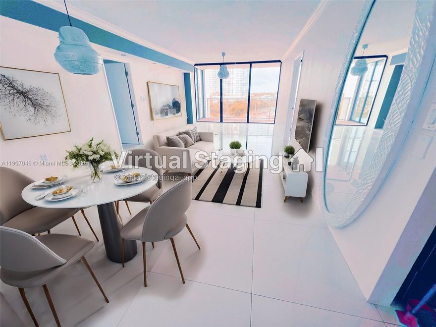 CONTEMPORARY AND SPACIOUS 2 BEDROOM & 2 FULL BATH CONDO WITH STUNNING VIEWS TO OCEAN & CANAL IN THE HEART OF AVENTURA. IN UNIT WASHER & DRYER. PORCELAIN FLOORS, QUARTZ COUNTER TOPS & FLOATING VANITIES FOR A FLAWLESS LOOK. WALKING DISTANCE TO AVENTURA MALL, FULL ACCESS TO COMUNITY AMENITIES SUCH AS CLUBHOUSE/GYM. TOP RATED SCHOOLS. 24/7 SECURITY/CONCIERGE. WATER, INTERNET/CABLE & TRASH REMOVAL AT NO COST TO TENANT. WALKING DISTANCE TO AVENTURA MALL ABOUT A 5 MIN. DRIVE TO OCEAN OR GULFSTREAM. A WHOLE SELECTION OF RESTAURANTS AND/OR SHOPPING CENTERS NEAR BY.
Association approval takes 10 to 14 days