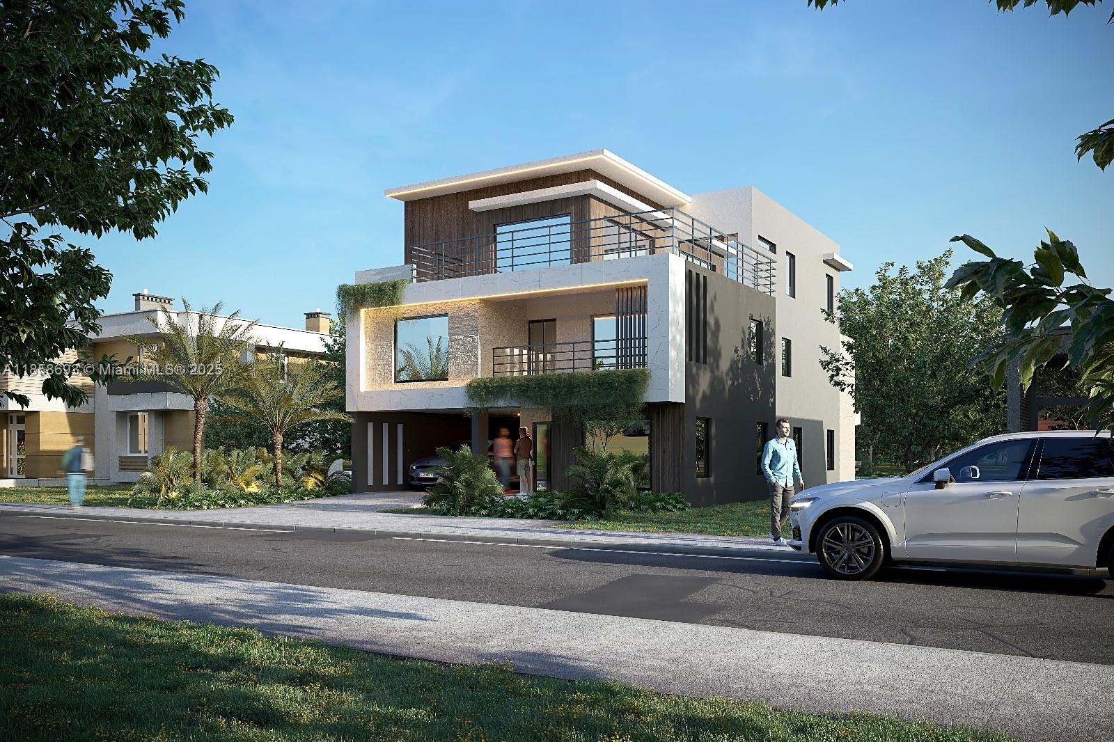 Experience the ultimate in coastal luxury living at this brand-new 3-story modern masterpiece in Pompano Beach! Just a 2-minute stroll to the beach, this 5-bed, 5-bath waterfront home offers 3,791 sq ft under AC, ~1,000 sq ft of balconies, and sweeping water views from every level. The 50-ft private dock accommodates a 28–30 ft boat plus jet skis, providing direct ocean access for endless days on the water.
Designed for style and function, the property features a private pool, outdoor lounge, and parking for up to 8 cars (including 1-car garage). Perfect for entertaining or relaxing, the open living spaces flow seamlessly to expansive terraces. This is coastal South Florida living at its finest — modern design, prime location, and unparalleled water access.