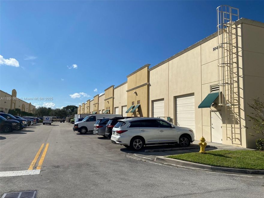 Great Warehouse, 100% AC, 2,240 SF (include office approximately 450 SF + bath) at 595 Corporate Park of Commerce. - 19 foot ceiling - 10 x 12 street level door. - Just off Interstate 595 with direct on-ramp access to the Expressway. - 595 Corporate Park of Commerce is a master-planned Class A business environment - Located 12 minutes from Fort Lauderdale-Hollywood International Airport and adjacent to entrance of Port Everglades - Overnight roaming security - 595 and Turnpike access via direct on-ramp.