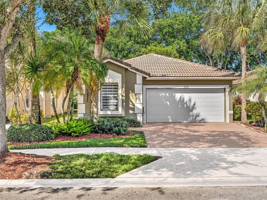 Experience this beautiful single-story home within the exclusive gated community of Emerald Estates. This bright and airy residence features 3 spacious bedrooms and 2 bathrooms. The kitchen impresses with quartz countertops, premium stainless appliances, and abundant upgraded cabinetry—perfect for entertaining. Enjoy a two-car garage and a standalone laundry room. The home is move-in ready, or set up perfectly to have a new homeowner add some of their personality if they wish. Residents benefit from included cable, Wi-Fi, exterior maintenance, and 24-hour ADT security. Zoned for top-rated A+ schools and steps from Emerald Estates Park with playgrounds, tennis, and basketball courts. A brand-new pool and gym are coming soon. Prime location near upscale shops and major highways.