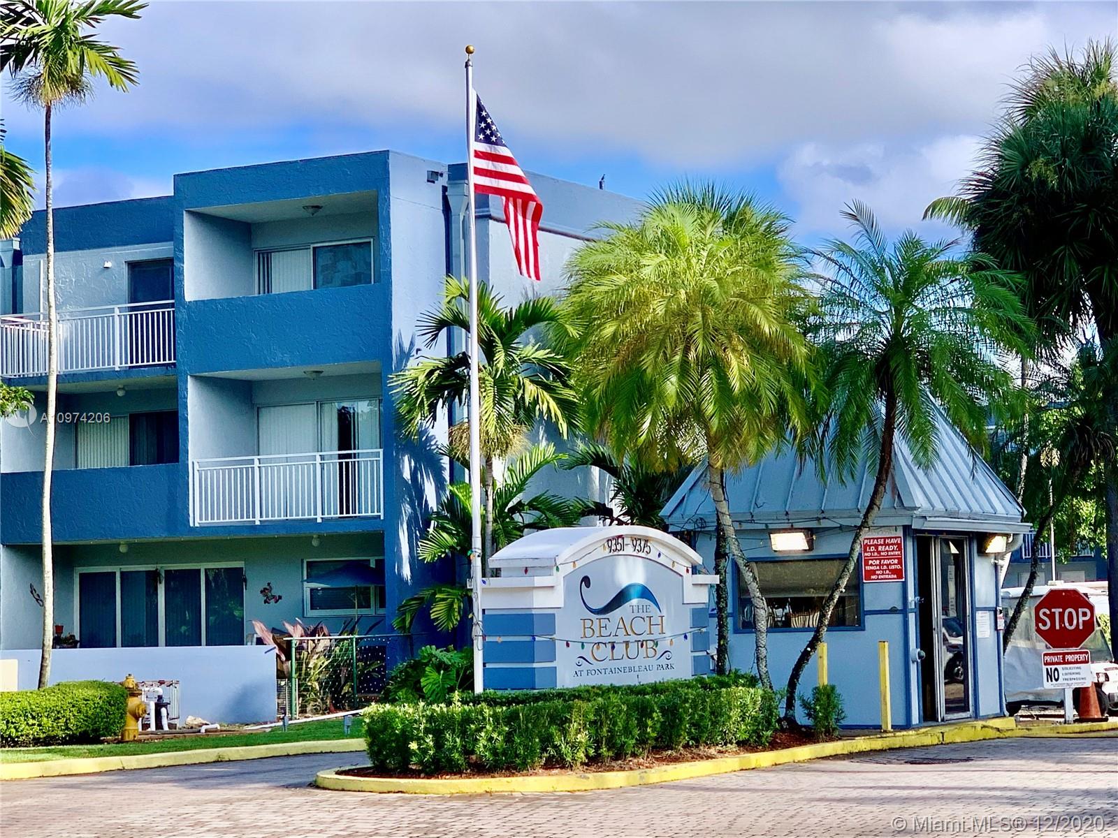 Unique Rental Opportunity, this 2/2/1 + DEN Condo unit in the desirable gated-community at The Beach Club Condo. This unit has a full remodeled Kitchen with Stainless Steel Appliances, Ceramic Tile throughout the first level and Laminated Wood Flooring on the Second Floor, NO CARPET. This unit offers a great layout floor plan in 2 floors. ON the first level, you have living/dining combination, kitchen, 1 half bath and 1 Den/Bedroom (this Den/Bedroom has no window). On the second level, 2 bedrooms with their own baths and laundry closet. Both levels have open balconies. NEW AC just installed. The complex is centrally located close to Dolphin Highway and Turnpike, International and Dolphin Malls, New Walmart, LA Fitness and much more. This is a MUST SEE...!