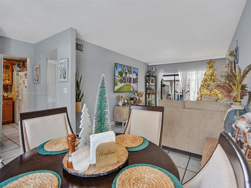 3-bed, 2-bath, two story townhome. Located in Snapper Creek, a highly regarded, gated community in Miami. Large bedroom and bathroom located on the main level with two more bedrooms and bathroom upstairs. The entrance patio provides a warm welcome to guests. This is an end unit, boasting a large back patio, partially covered and great for entertaining, grilling and gardening! Washer and dryer in unit. A great community complete with pool, community center, play area, tennis courts, basketball courts and more! Conveniently located near restaurants, shops, parks and more! Two assigned parking spaces and low association fees.