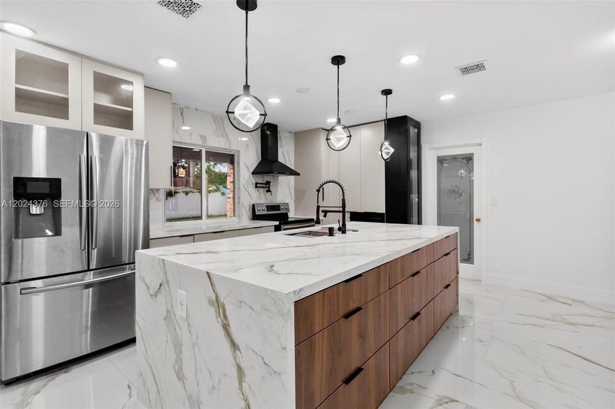 Welcome to your private oasis! This beautifully fully renovated home sits on an oversized 10,000+ SF square lot and offers 1,838 SF of thoughtfully designed living space. Step inside to an open-concept layout filled with natural light, perfect for both everyday living and entertaining.
The home has been completely upgraded with impact windows and doors, renovated bathrooms, and a stylish modern kitchen. Recently painted inside and out, it feels fresh, bright, and truly move-in ready. Additional upgrades include a new AC/HVAC system, providing comfort and peace of mind.
The spacious backyard is designed for relaxation and entertaining, featuring a sparkling pool and pool heater, ideal for enjoying South Florida living year-round. With plenty of outdoor space, this property offers the perfect blend of comfort, style, and functionality.
Located in a desirable neighborhood, this exceptional home is the perfect place to create lasting memories with family and friends. Don’t miss this incredible opportunity to own a beautifully updated home with modern finishes and an inviting indoor-outdoor lifestyle.