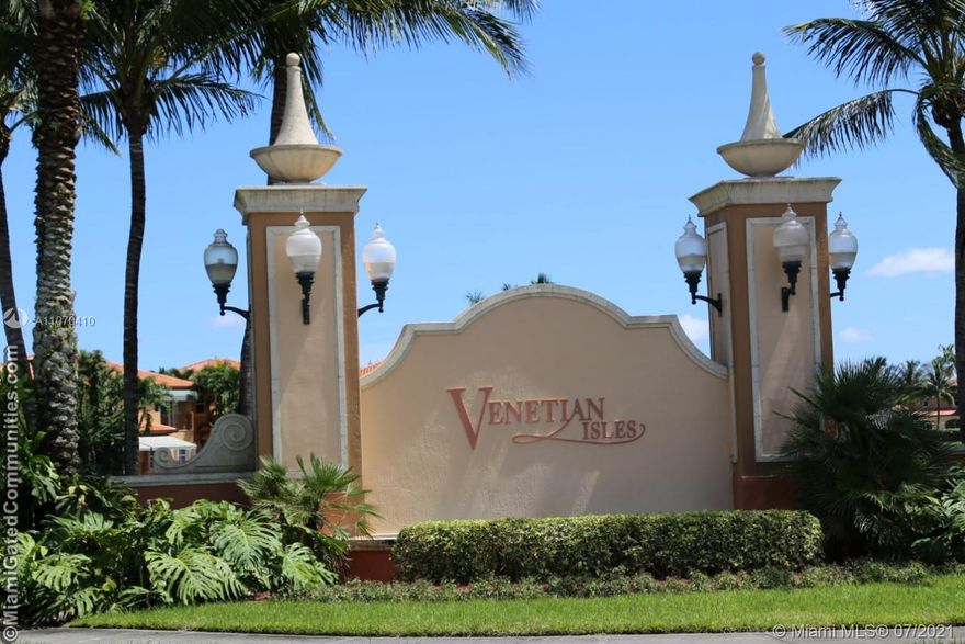 Ready to move in! Rarely available townhome for rent in Venetian Isles – Toscana. 3 bedrooms and 2 1/2 baths. Big kitchen with island & pantry next to family room with sliding door to a private patio with no back neighbors ready to entertain. One car garage and driveway for 2 cars plus parking spaces for visitors. Venetian Isles is a gated community with 24hrs security patrol, clubhouse, pool/spa, and playground close to great schools and easy access to expressways.