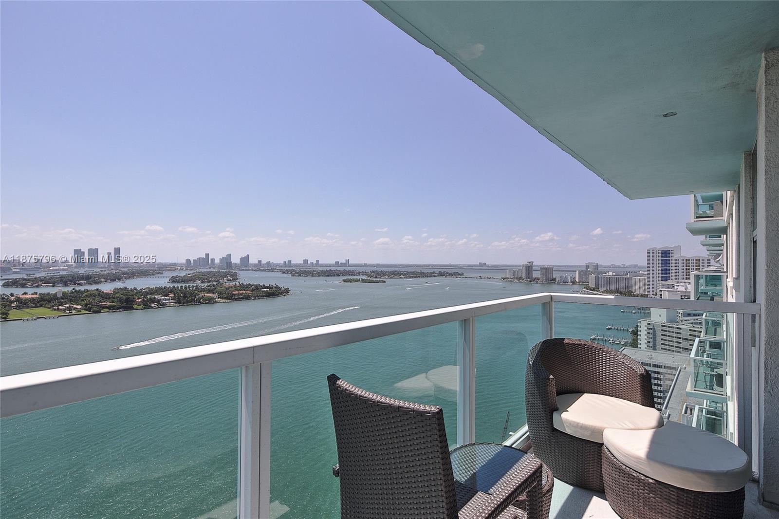 Remodeled 2BR/2BA corner on the 28th floor, the highest “01 line” available at The Floridian. Floor-to-ceiling windows and a large wraparound balcony showcase panoramic views of the Brickell skyline, Star Island, and Venetian Causeway. Offered partially furnished, the residence blends modern style with comfort. Prime West Avenue location, just steps to Whole Foods, Publix, and top dining, with easy access to Brickell, Downtown, and Miami International Airport via the MacArthur Causeway. Exciting neighborhood upgrades include the new 3-acre Park on Fifth and the upcoming Daniel Buren pedestrian bridge connecting West Ave to South Pointe. Tenant occupied until Feb 28, 2026.24 hr notice required