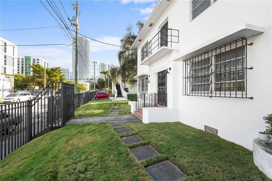 This elegant home in historic Little Havana is in a beautiful Art Deco bldg. Walk to Brickell, Metrorail, Publix, gyms, Jose Marti Park & minutes from I-95 & DT Little Havana. It stands out for its original features, its size, brightness, high ceilings & double entryways. The sizeable living room windows face 6th St, providing an urban view of a diverse & vibrant neighborhood. As you walk through arches, you'll be in the dining rm w/ restored bookcases & the first of three closets, each lined w/ Cedar wood. The kitchen offers newer cabinets & appliances & an exterior staircase that leads to the laundry. The bathroom blends charming art-deco flair with mid-century modern tilework. The large BR, with two windows and a closet, is in the rear of the unit for maximum serenity. Access to shared W/D.