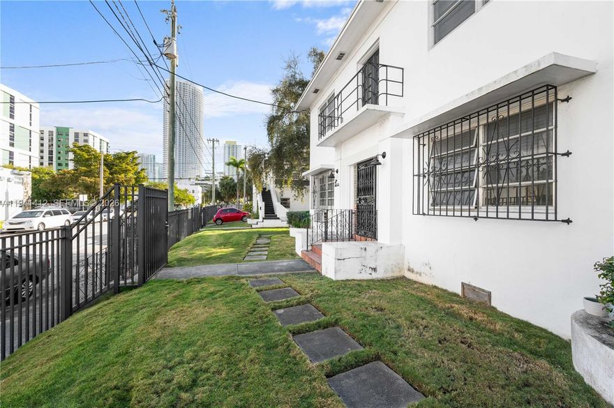 This elegant home in historic Little Havana is in a beautiful Art Deco bldg. Walk to Brickell, Metrorail, Publix, gyms, Jose Marti Park & minutes from I-95 & DT Little Havana. It stands out for its original features, its size, brightness, high ceilings & double entryways. The sizeable living room windows face 6th St, providing an urban view of a diverse & vibrant neighborhood. As you walk through arches, you'll be in the dining rm w/ restored bookcases & the first of three closets, each lined w/ Cedar wood. The kitchen offers newer cabinets & appliances & an exterior staircase that leads to the laundry. The bathroom blends charming art-deco flair with mid-century modern tilework. The large BR, with two windows and a closet, is in the rear of the unit for maximum serenity. Access to shared W/D.