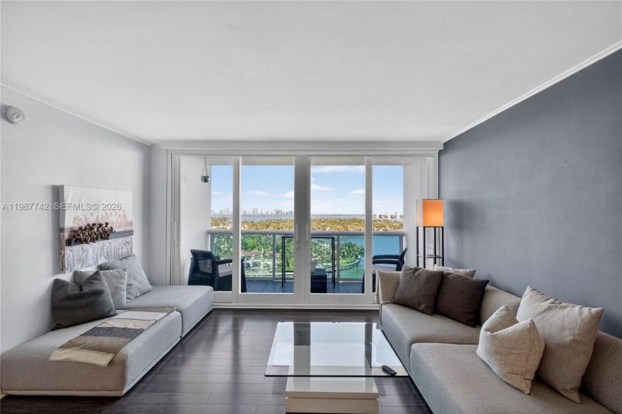 Spacious 1BR/1.5 BA apartment with 910 SF at Aquasol in Miami Beach.  Enjoy spectacular unobstructed views of the bay and the city skyline from your private balcony.  Bright and open layout with generous living and dining areas, large bedroom and ample closet space. Full service building with pool, gym, valet, and 24 hour security.  Ideally close to the beach and shopping, dining and entertainment. 
Deeded dock available separately for purchase.