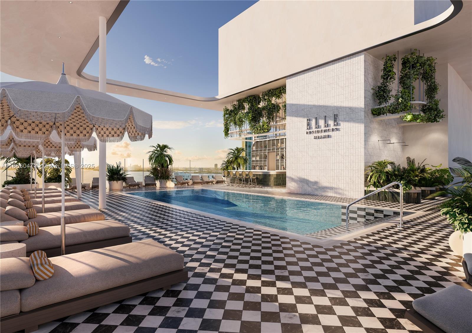 High style in Edgewater. Inspired by 80 years of trendsetting fashion & decor, the world first ELLE residence will arrive fully furnished. Perfectly furnished and ready to live. Branded by the largest lifestyle & fashion brand in the world. This residence will bridge style, fashion, beauty, society, culture & lifestyle. The building will feature 25 stories, 180 units with thoughtful floor plans. Including high ceiling, expansive water & skyline views. Floors to ceiling impact glass windows & doors. Sleek kitchen, all Miele appliances. Imported Italian cabinetry & woodwork by Italkkraft. Exquisite countertop. Modern brass fixtures & finished. smart Climate control systems. High efficiency washer/dryer in unit. built in closet. 2 pools, restaurants, cafes. FLEXIBLE RENTALS