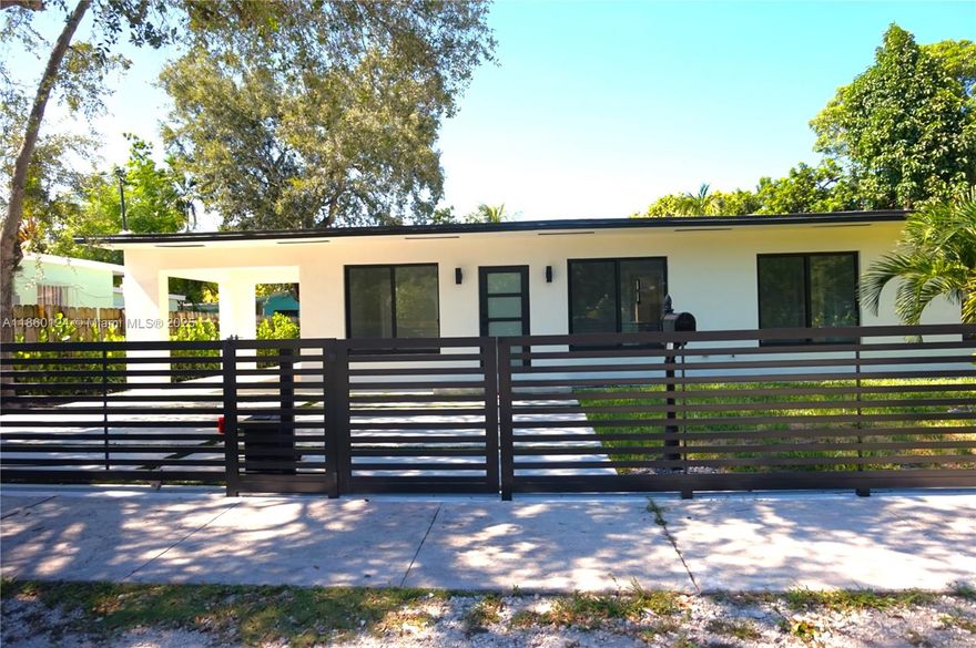 Discover this beautifully renovated home located just minutes from Miami’s world-famous Design District, Wynwood, beaches, Brickell, and a short drive to Aventura mall. This neighborhood is quickly transition to the exciting new Magic City Innovation District offering modern living with unmatched convenience. The home features a brand-new roof, A/C, fully renovated bathrooms, elegant porcelain floors, quartz countertops, and appliances to be installed before closing. With sleek modern design, private gated entry, and a spacious backyard, this residence delivers the “New Design District” lifestyle you’ve been waiting for. Enjoy easy access to shopping, dining, nightlife, and top cultural destinations, all while living in a private retreat perfect for entertaining. Bitcoin/Ethereum accepted.