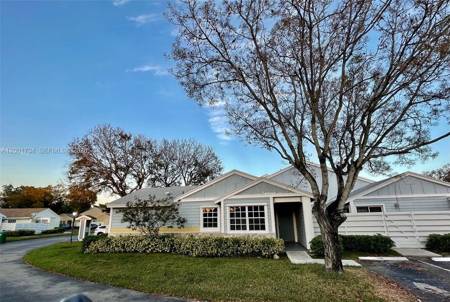 Excellent opportunity to own this lovely 2/2 townhouse in highly desirable Country Walk. Located on a quiet street in the center of Village Homes community, you are away from traffic and noise but surrounded by great neighbors - you will not find a better situated property in this community. Unit is well kept. Association includes all exterior maintenance (paint, roof, etc.), landscaping, security, insurance, not to mention great amenities like a clubhouse, tennis/basketball courts, walking/jogging paths, and access to two swimming pools! Great elementary school in the neighborhood for the young ones!