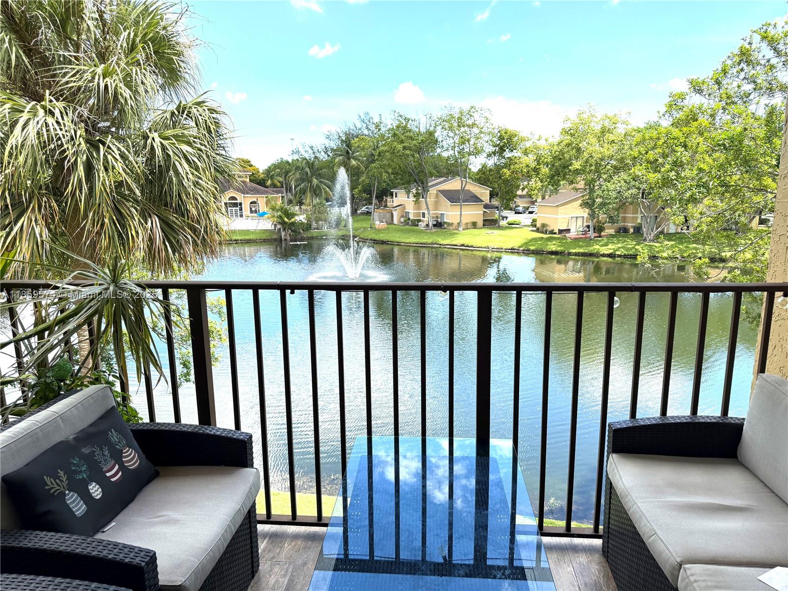 Beautiful remodeled condo in The Palms of Pembroke! Excellent and well-maintained community with gym, pool, clubhouse, gorgeous lake, and a beautiful park with community access. Enjoy relaxing lake views from the apartment. Private Balcony perfect for morning coffee. Features 2 bedrooms and 1 bathroom, open floor plan, a brand new kitchen with granite countertops, ample cabinet space, and stainless steel appliances, tile floor. One assigned parking plus plenty guess parking. Washer, and dryer inside the unit. Includes water, pets are welcome, and offered furnished if desired. Conveniently located near restaurants, shopping centers, and with easy access to highways. You will fall in love!!! Hurry it will be rented fast....