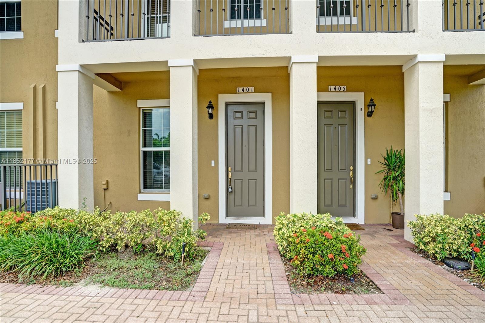 Move-in ready 3BR/3BA townhome in the desirable gated Cobblestone community! Over 1,700 sq ft with an open layout downstairs with tile floors, with a full bedroom + bath. The carpeted upstairs offers 2 bedrooms + loft with a French door to a private balcony. The primary suite features a walk-in closet, an en-suite bathroom with dual sinks, and shower. The kitchen has granite counters, wood cabinets, stainless steel appliances, breakfast bar, + stackable washer/dryer. Enjoy a 2-car garage + ample storage space. Resort-style amenities include a clubhouse, pool, fitness center, playgrounds, sidewalks, and green space. Prime location near I-75, close to Miami, shops, dining, Pembroke Lakes Mall, Memorial West, + top schools. Pets OK w/ owner approval. Assoc. approval & 700 min credit required.