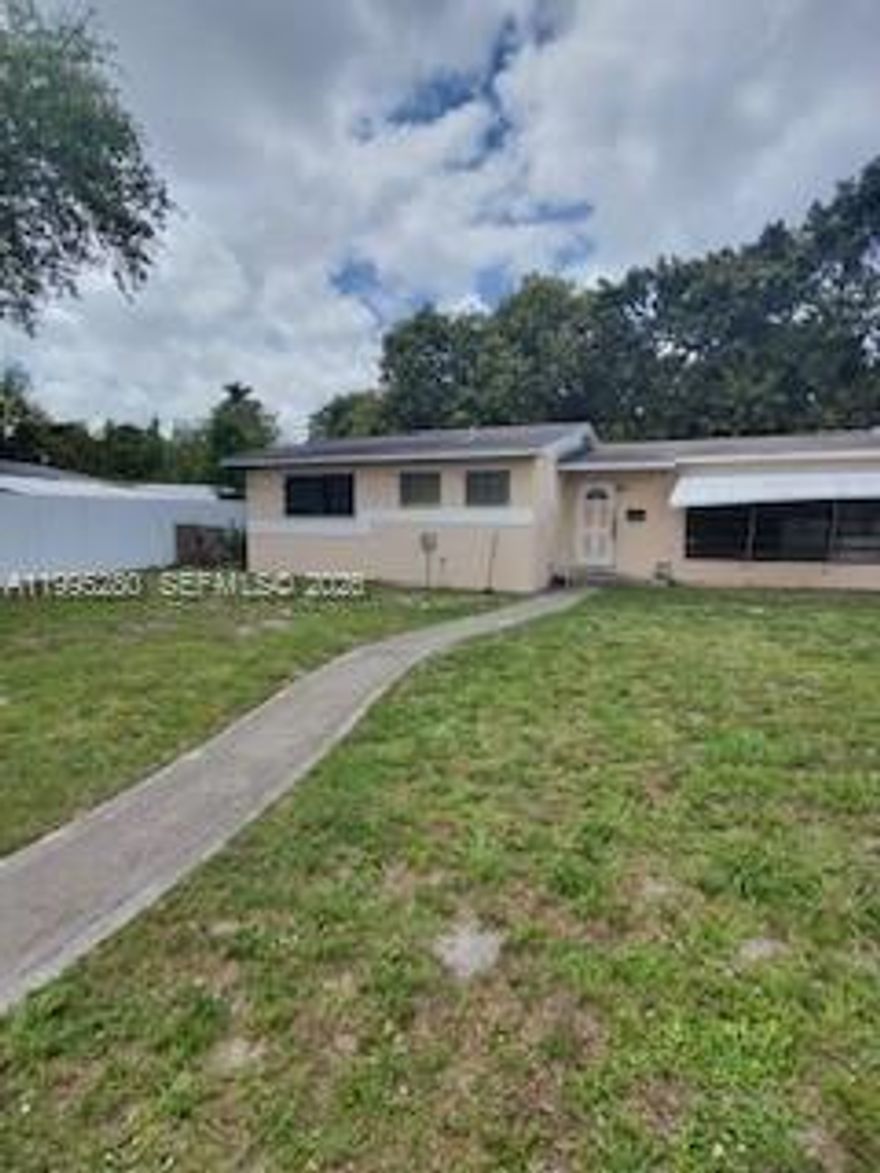 3-bedroom, 2-bath home located in the heart of Miami Gardens with convenient access to I-95, the Florida Turnpike, and the 826. Positioned near Hard Rock Stadium and just minutes from Aventura Mall, this property offers a central location close to major roadways, shopping, dining, and everyday conveniences. The home features a functional layout and presents a great opportunity for buyers looking to update and personalize a property to their taste. Renovation and improvements are needed, making this an ideal option for those seeking a value-add opportunity with strong potential.