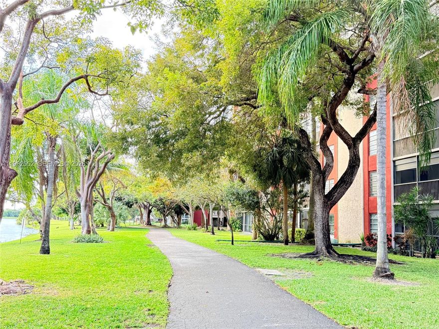 AS-IS corner unit, ready to move in, 2 beds, 2 baths, unit offers closets and walking closet distributed around the unit and bedrooms. Unit can be sold furnished or unfurnished. Remodeled Kitchen with countertop, and isle. Tile floor. Unit has inside laundry full size washer and dryer. Location is one of the advantages. Close to highways, like I-95, few miles away from the beach and several shop centers and restaurants, casino, racetrack and more. Condo offers pools, gym, tennis court. Owner motivated and easy to show. Schedule it by showing assist. Lockbox on site.