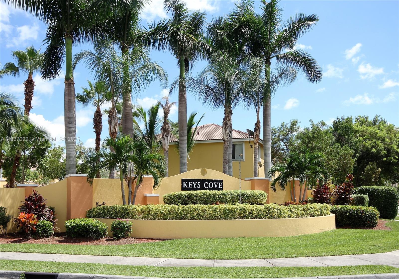 Fantastic recently painted waterfront spacious two story 3 bedroom – 2.5 bath townhome in an incredible lushly landscaped, guard gated neighborhood with 24 hour security, club house and 2 pools. Keys Cove! Close to schools, parks, Publix, the turnpike, shopping and more. This residence features beautiful tile floors throughout, a large living and dining room, family room adjoining the spacious open kitchen with breakfast bar, plus half bath and utility with washer and dryer on the first floor. Upstairs all the bedrooms are spacious with lots of closet space and two tiled baths. Other features include a nice lakefront back yard, 2 parking spaces and hurricane shutters. This wonderful home is ready for a wonderful family. Available September 1