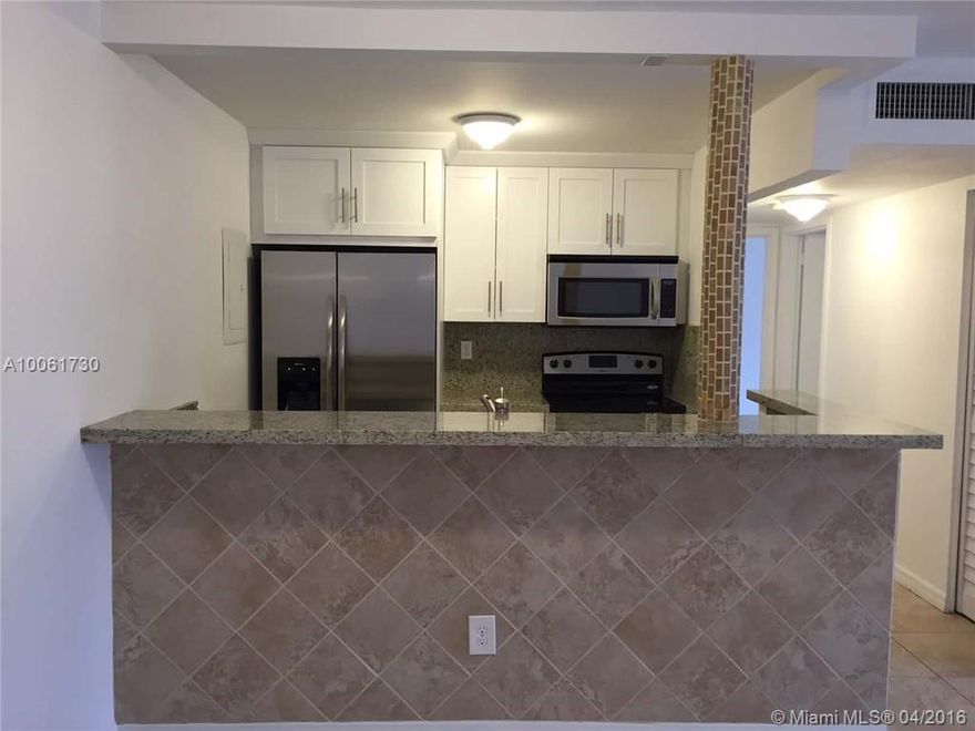 Nicely updated with new wood kitchen cabinets , granite counter tops and stainless steel appliances. New tile floor throughout, newly redone bathroom. LOCATION LOCATION LOCATION. walking distance to restaurants and shops, minutes away from the beach, brickell and coral gables. TURN KEY- READY TO MOVE IN.
