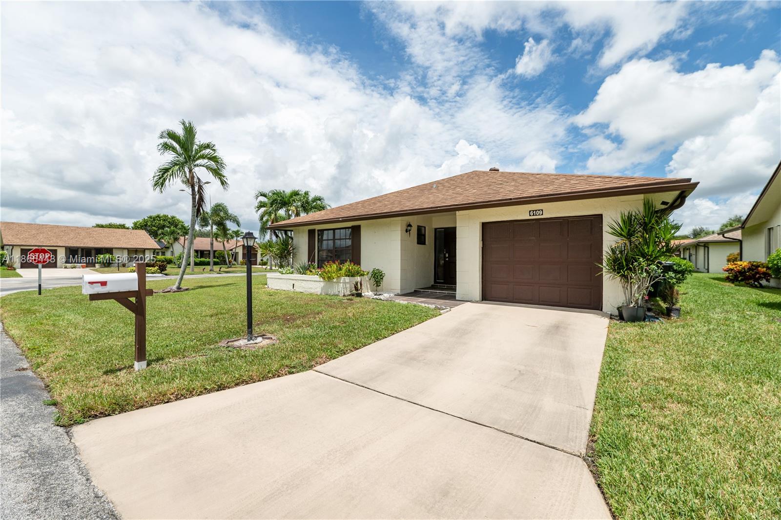 Welcome to 6109 Ambertree Lane!
Tucked on a private corner lot in peaceful Buttonwood 55+ community, this impeccably maintained 2BR/2BA 1,249 sq ft home offers a blend of comfort & convenience. Step inside to discover beautiful wood-look tile flooring, a bright, airy Florida room with double sliders, & a thoughtfully designed split floor plan with walk-in closet & ensuite master bath. The eat-in kitchen with pantry & garage access flows into a warm living/dining area ideal for effortless daily living.
Enjoy resort style amenities included in HOA: clubhouse, pool, jacuzzi, fitness center, library, billiards, bocce, tennis, shuffleboard, BBQ areas, all lawn care, internet, cable, & alarm services. Experience the charm, comfort, & endless possibilities. Schedule your private showing today!
