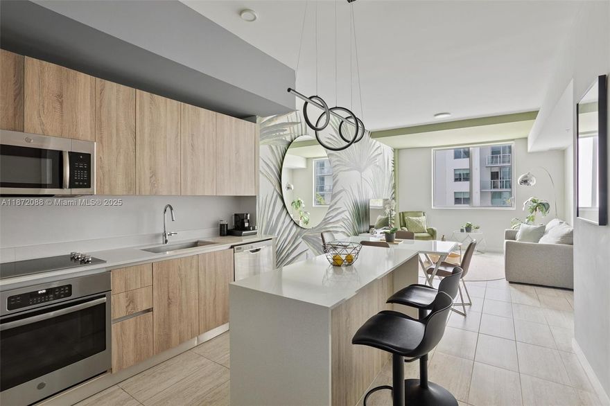Beautifully designed & fully furnished 1bedroom /1bathroom condo with a den. Located just minutes from the Miami Design District, Wynwood, Miami International Airport and Miami Beach. 
This modern unit features stainless steel appliances, balcony & contemporary kitchen with a stylish island. 
Great for a full-time residence, a vacation home, or a smart investment, this condo offers unmatched flexibility with short-term rentals allowed (Airbnb-friendly).
Enjoy resort-style amenities; swimming pool, state-of-the-art fitness center, BBQ area, business lounge, self-service pet grooming station, air-conditioned bike storage, electric vehicle charging stations and more.
A true turnkey opportunity. For your use or to earn passive income.