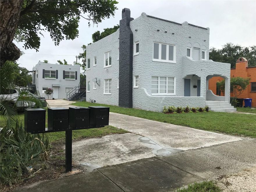 Compact 2 bedrooms excellent condition at a very good neighborhood  central ac 2 units for rent same size one on the floor level other second floor water and electricity are paid by owner tenant pays rent only laundry included no fees east of I95